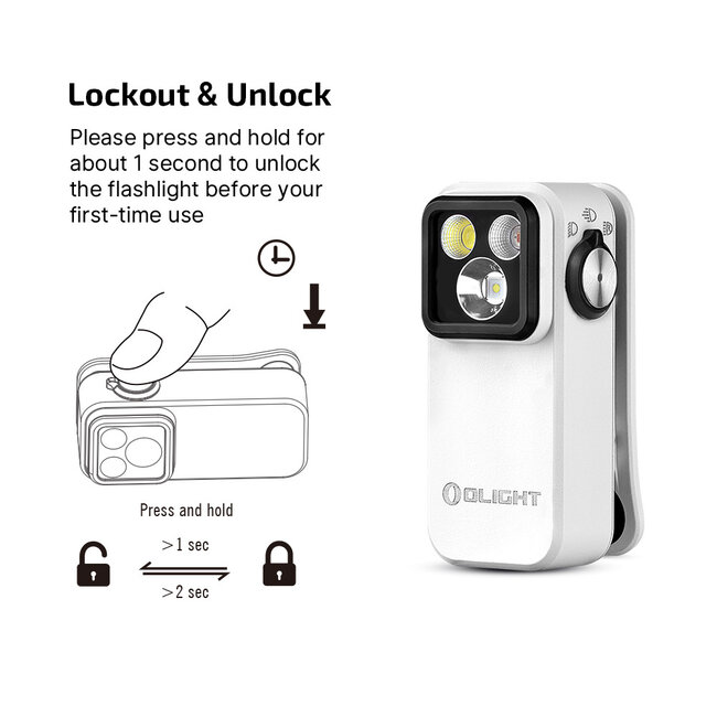 Olight Oclip Pro White