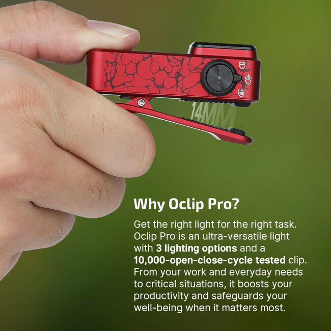 Olight Oclip Pro Molten Lava