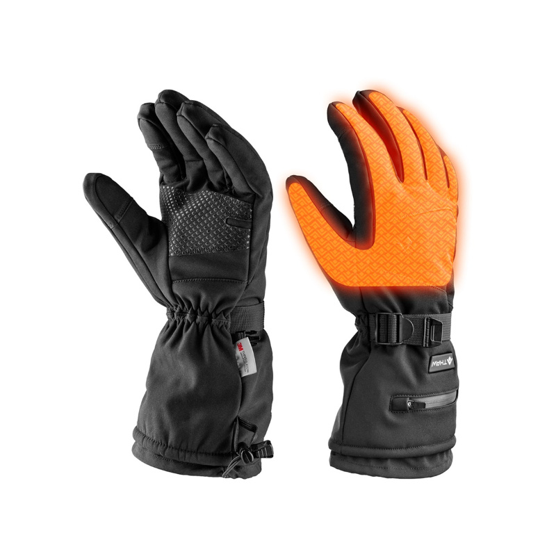 Mitaines Chauffantes Rechargeables - Gants Chauffants Électriques 3 Températures - Batterie 2000 MAh - 9