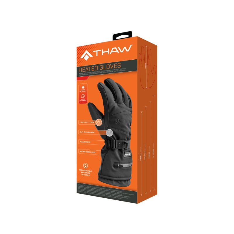 Gants Chauffants Rechargeables - Mitaines électriques - 3 Réglages - Batterie 2000mAh - Pour Extérieur