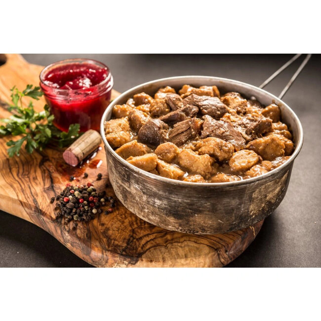 Pro-ration Hertenragout met aardappelgnocchi