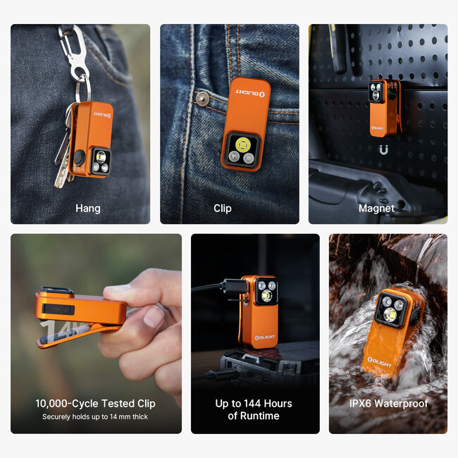 Olight Oclip Pro S Orange