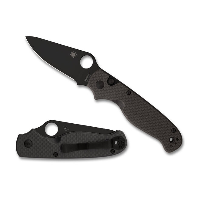 Spyderco ButtonUp Carbon Fiber Black Blade