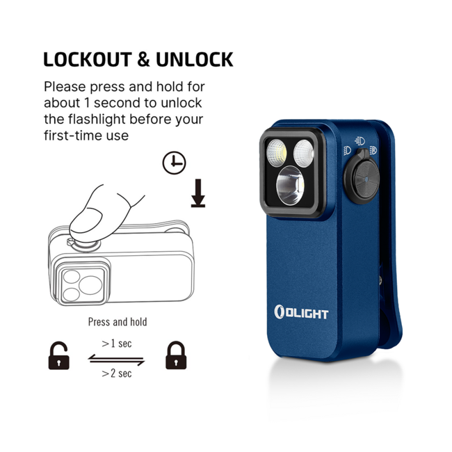 Olight Oclip Pro Midnight Blue