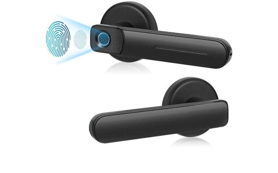 Smartlife Domotica Deurslot met vingerafdruk ontgrendeling (zwart)