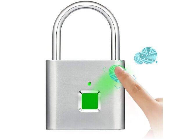 Smartlife Domotica Hangslot met vingerafdruk ontgrendeling Smartlife Domotica Hangslot met vingerafdruk ontgrendeling