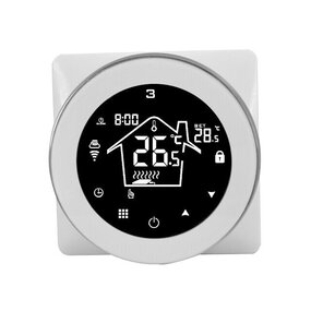 Thermostaat rond (wit) | C.V. Installatie Thermostaat rond (wit) | C.V. Installatie