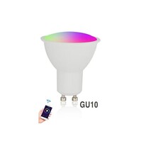 WiFi Slimme spotlight GU10 5W kleur + wit (RGB+CW)