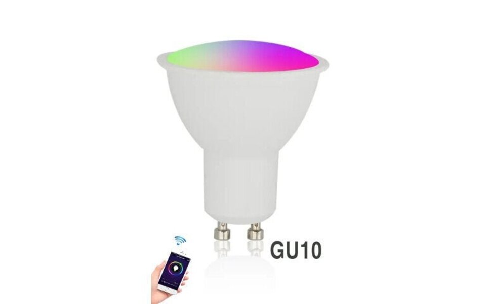 Smartlife Domotica WiFi Slimme spotlight GU10 5W kleur + wit (RGB+CW)