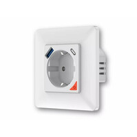 Inbouw stopcontact met USB & USB-C PD
