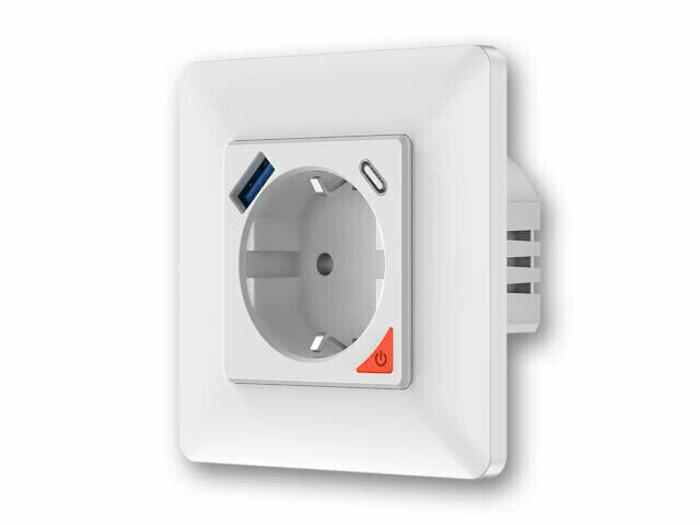 Smartlife Domotica Inbouw stopcontact met USB & USB-C PD