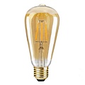 6 Watt E27 LED Filament Lamp ST64 2100K Amber