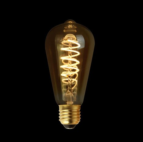 LED Filament lamp ST64 E27 2100K 4W Dimbaar
