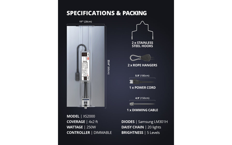Viparspectra Viparspectra XS4000 LED Kweeklamp - Copy Viparspectra Viparspectra XS4000 LED Kweeklamp - Copy