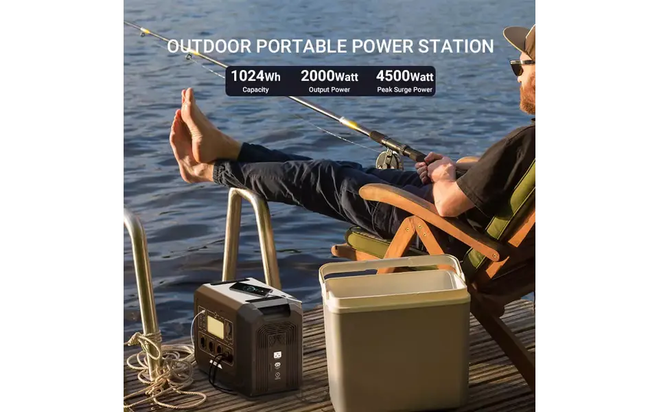 Souop Mobiele Stroomcentrale S1 2000W/1024Wh