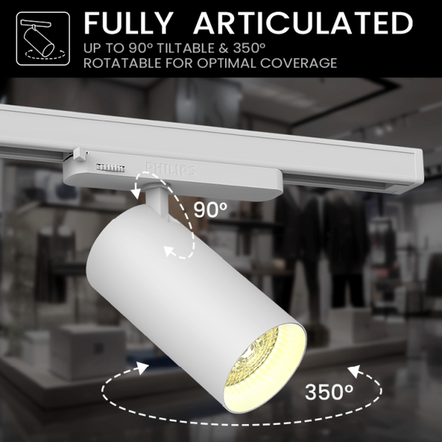 Philips Philips LED Railspot 10W | 4000K | Helder Wit | 1050 lm | Wit