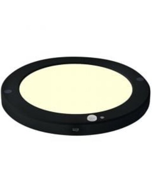 HLW LED Plafondlamp Sensor Dag/Nacht – 18W – 3000K – 360° – Rond – Mat Zwart HLW LED Plafondlamp Sensor Dag/Nacht – 18W – 3000K – 360° – Rond – Mat Zwart