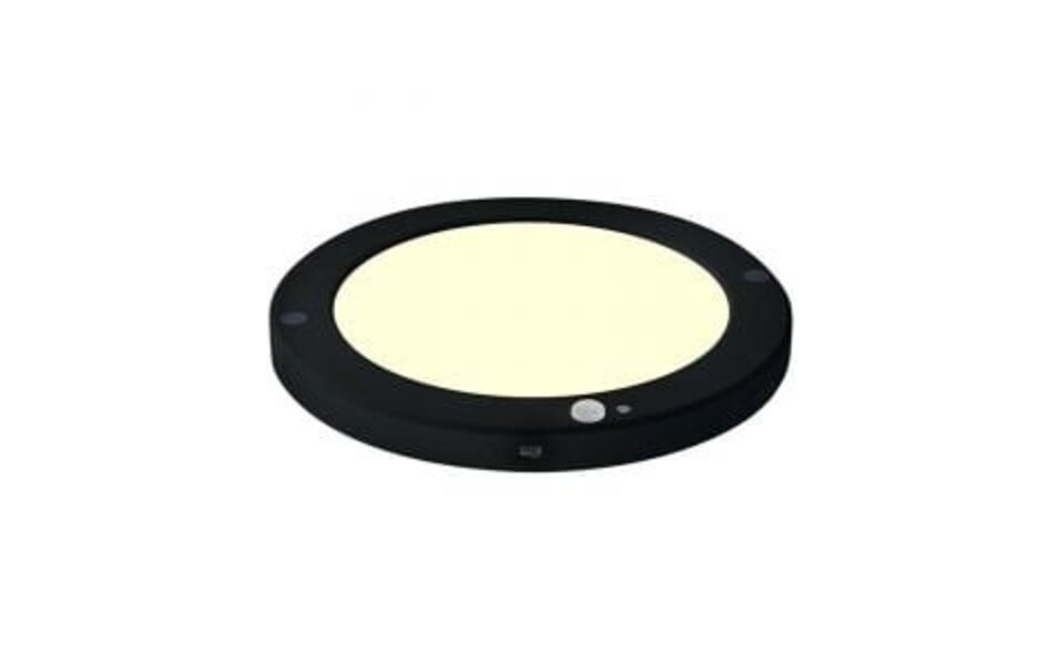 HLW LED Plafondlamp Sensor Dag/Nacht – 18W – 3000K – 360° – Rond – Mat Zwart HLW LED Plafondlamp Sensor Dag/Nacht – 18W – 3000K – 360° – Rond – Mat Zwart