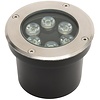 LED Grondspot - Inbouw Rond - 6W - IP67 - 4000K - Mat Chroom - RVS