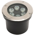 LED Grondspot - Inbouw Rond - 6W - IP67 - 4000K Natuurlijk Wit - Mat Chroom - RVS LED Grondspot - Inbouw Rond - 6W - IP67 - 4000K Natuurlijk Wit - Mat Chroom - RVS