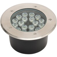 LED Grondspot - Inbouw Rond - 12W - IP67 - 4000K - Mat Chroom - RVS LED Grondspot - Inbouw Rond - 12W - IP67 - 4000K - Mat Chroom - RVS