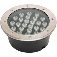 LED Grondspot - Inbouw Rond - 36W - IP67 - 4000K - Mat Chroom - RVS LED Grondspot - Inbouw Rond - 36W - IP67 - 4000K - Mat Chroom - RVS