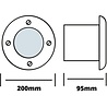 HLW LED LED Grondspot - Inbouw Rond - 36W - IP67 - 4000K Natuurlijk Wit - Mat Chroom - RVS