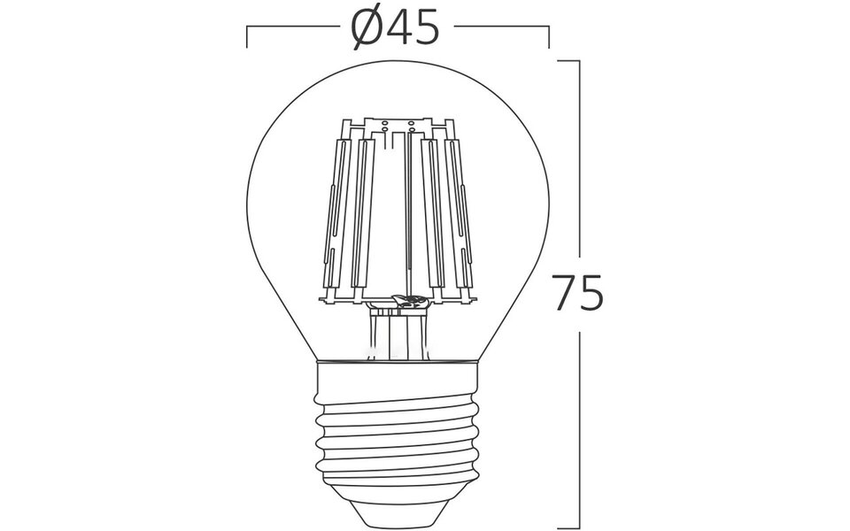 HLW LED Voordeelpak 10x Brinton LED Kogel E27 4W 2200K Amber | 32W vervanger HLW LED Voordeelpak 10x Brinton LED Kogel E27 4W 2200K Amber | 32W vervanger