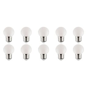 10x LED Lamp E27 Kozolux Romba Wit 1W