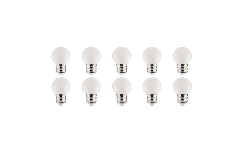 HLW LED 10x LED Lamp E27 Kozolux Romba Wit 1W