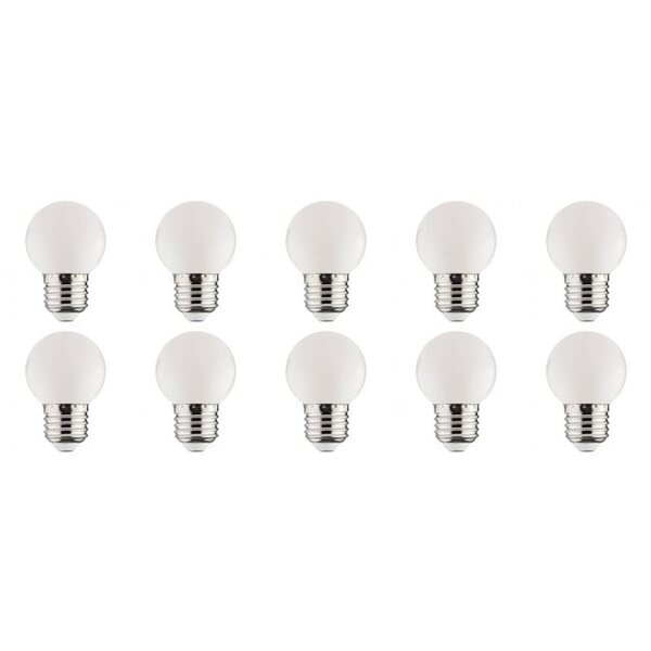 HLW LED 10x LED Lamp E27 Kozolux Romba Wit 1W