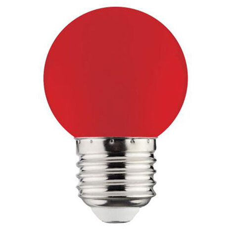 LED Lamp E27 Kozolux Romba Rood 1W