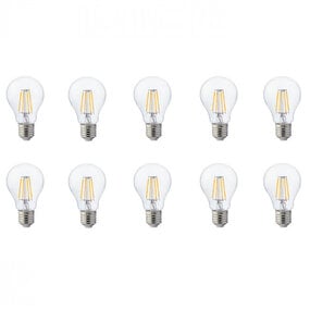 LED Lamp 10 Pack Filament E27 4W 2700K