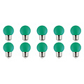 10x LED Lamp E27 Kozolux Romba Groen 1W