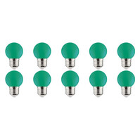 10x LED Lamp E27 Kozolux Romba Groen 1W 10x LED Lamp E27 Kozolux Romba Groen 1W