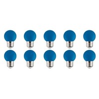 10x LED Lamp E27 Kozolux Romba Blauw 1W 10x LED Lamp E27 Kozolux Romba Blauw 1W