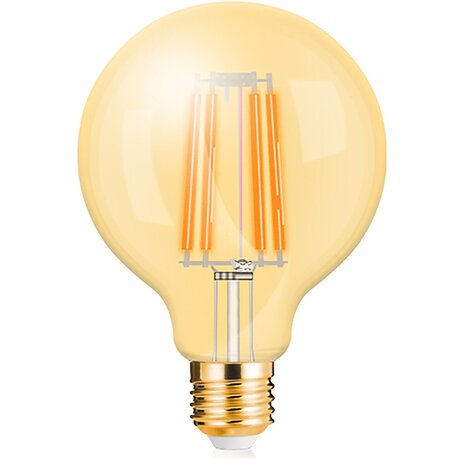 LED Lamp E27 Globe Filament Brinton 6W 2200K G95 Dimbaar