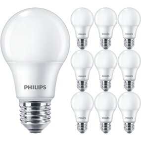 PHILIPS CorePro LEDbulb E27 Peer Mat 10 Pack 8W 6500K