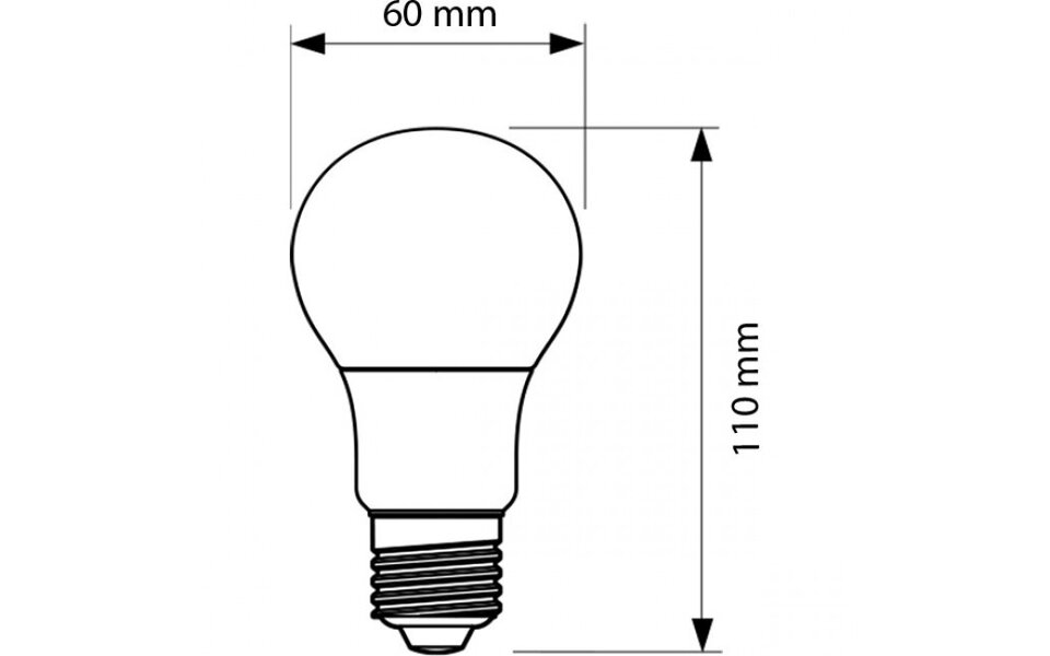 Philips PHILIPS LEDbulb A60 E27 10 Pack 8W 2700K