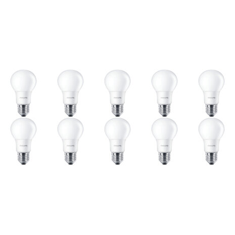 Philips PHILIPS CorePro LEDbulb E27 A60 10 Pack 5.5W 2700K