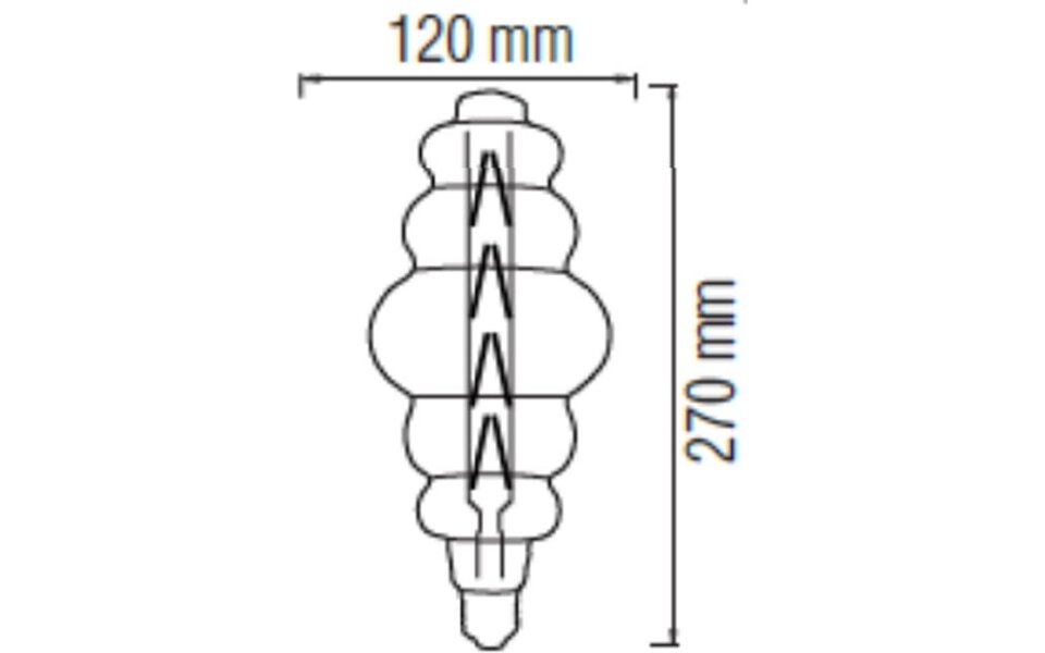 HLW LED LED Lamp Design Origa E27 8W Amber 2200K
