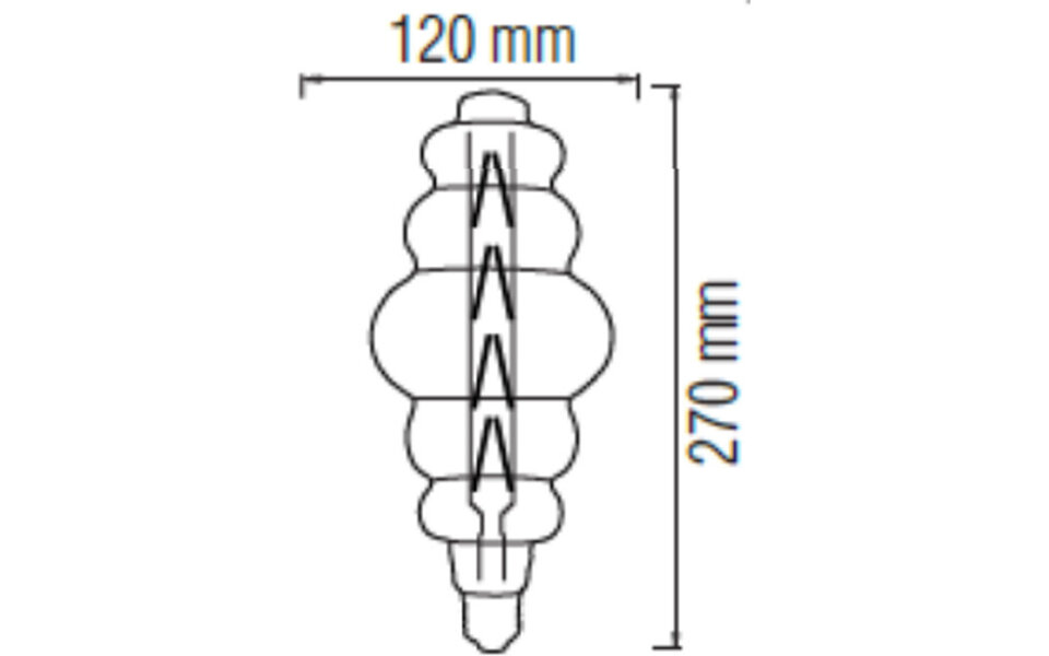 HLW LED LED Lamp Smart LED Aigi Rixona Bulb G80 6W RGB Wifi Transparant