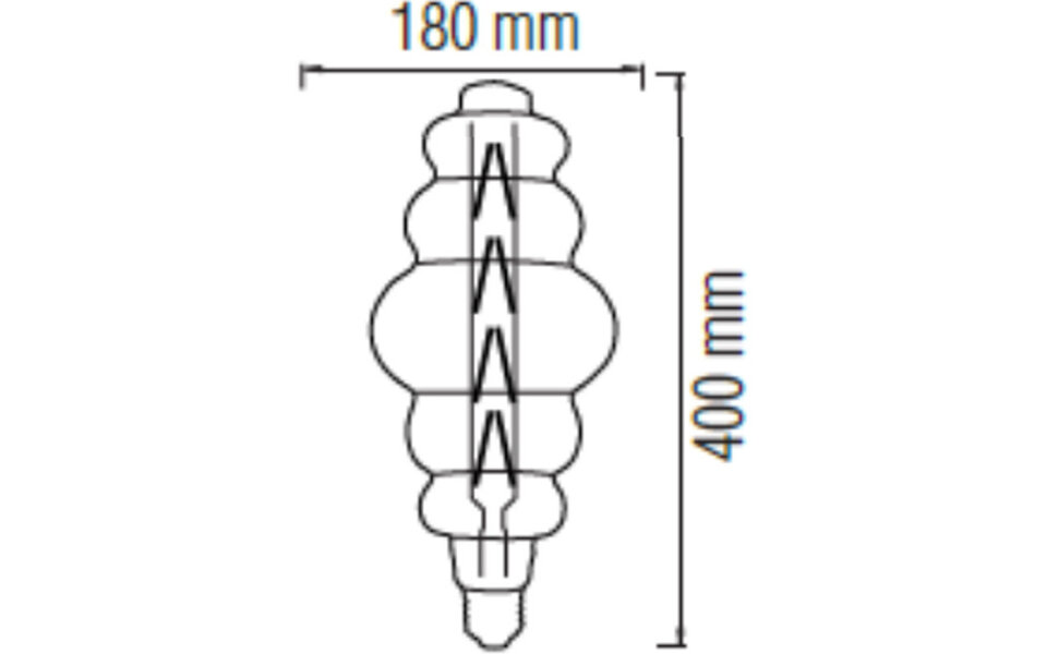HLW LED LED Lamp Smart LED Aigi Rixona Bulb G125 6W RGB Wifi Transparant