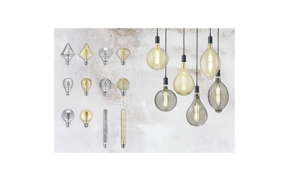 HLW LED LED Lamp Aigi Glow Heart E27 4W 1800K Amber HLW LED LED Lamp Aigi Glow Heart E27 4W 1800K Amber