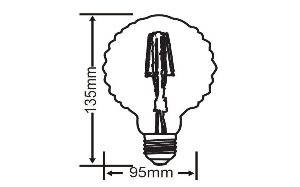 HLW LED LED Lamp Smart LED Aigi Rixona Bulb G95 6W RGB Wifi Transparant HLW LED LED Lamp Smart LED Aigi Rixona Bulb G95 6W RGB Wifi Transparant