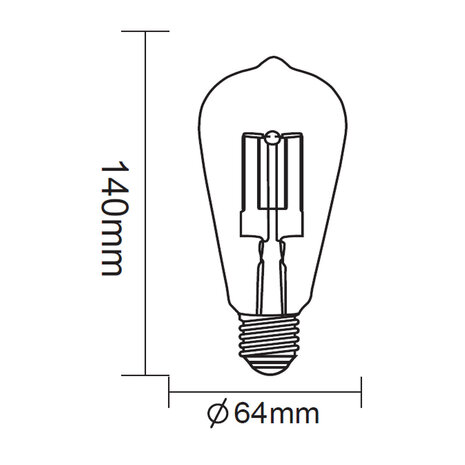 HLW LED PHILIPS CorePro LEDbulb E27 Peer Mat 10W 2700K