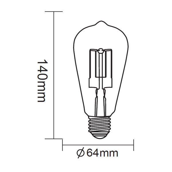 HLW LED PHILIPS CorePro LEDbulb E27 Peer Mat 10W 2700K