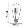 HLW LED PHILIPS CorePro LEDbulb E27 Peer Mat 10W 2700K