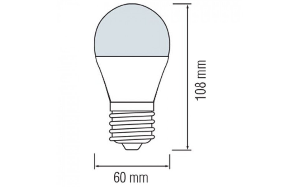 HLW LED LED Lamp E27 Standaard Brinton 5W 470lm Warm Wit 3000K A60