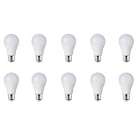 LED Lamp 10 Pack E27 Fitting 8W Helder/Koud Wit 6500K LED Lamp 10 Pack E27 Fitting 8W Helder/Koud Wit 6500K